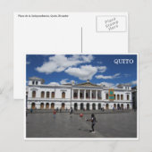 Plaza de la Unabhändencia quito Postkarte (Vorne/Hinten)