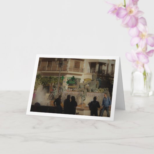 Plaza De La Virgen, Valencia, Spanien Karte (Orchidee)