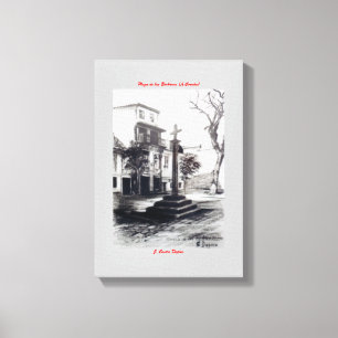 Plaza de las Bárbaras (A Coruña) Leinwanddruck