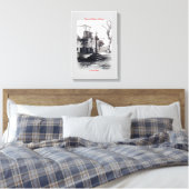 Plaza de las Bárbaras (A Coruña) Leinwanddruck (Insitu (Schlafzimmer))