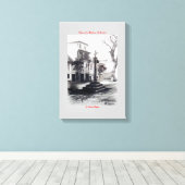 Plaza de las Bárbaras (A Coruña) Leinwanddruck (Insitu (Holzboden))