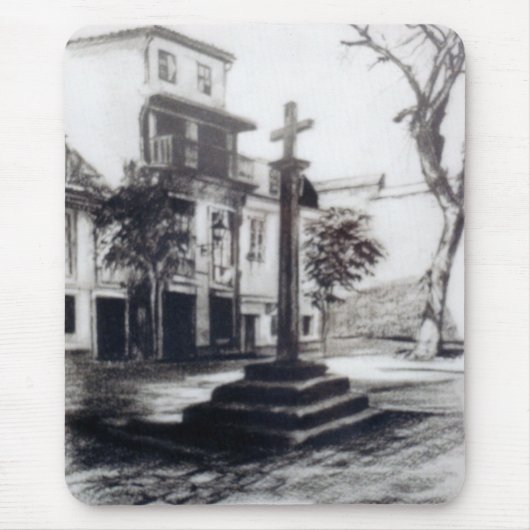 Plaza de las Bárbaras (A Coruña) Mousepad (Vorne)
