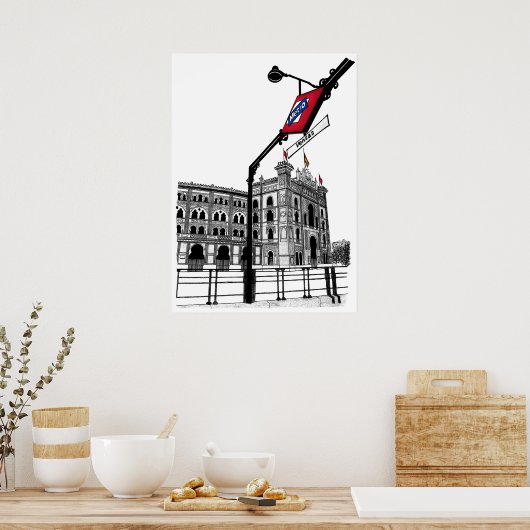 Plaza de Toros de las Ventas (Madrid) Poster (Küche)