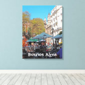 Plaza Dorrego am Nachmittag Leinwanddruck (Insitu (Holzboden))