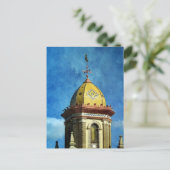 Plaza Gebäude Postkarte (Stehend Vorderseite)