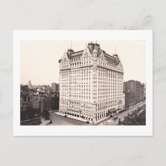 Plaza Hotel, New York City Vintag Postkarte (Vorderseite)