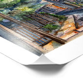 Plaza Joaquín Edwards Bello (acuarela) Fotodruck (Ecke)