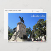 Plaza libertad montevideo postkarte (Vorne/Hinten)