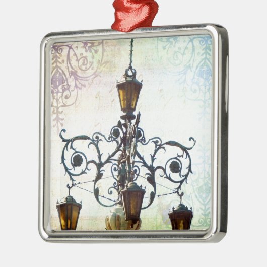 Plaza Light 4 Silbernes Ornament (Links)