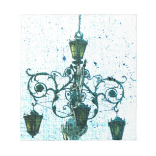 Plaza Light Blue Crackle Notizblock