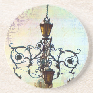 Plaza Light mit pastellfarbenem Hintergrund Getränkeuntersetzer