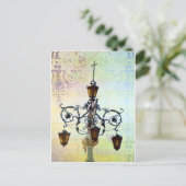 Plaza Light mit pastellfarbenem Hintergrund Postkarte (Stehend Vorderseite)