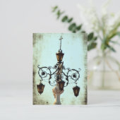 Plaza Light Musiknoten Grunge Postkarte (Stehend Vorderseite)