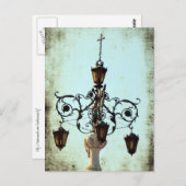 Plaza Light Musiknoten Grunge Postkarte (Vorne/Hinten)