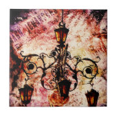 Plaza Light Pink Grunge Fliese (Vorderseite)