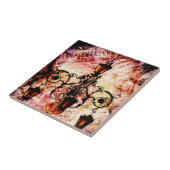 Plaza Light Pink Grunge Fliese (Seite)