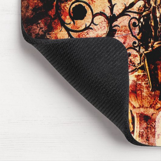 Plaza Light Pink Grunge Mousepad (Ecke)