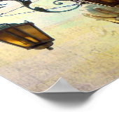 Plaza Light With Pastel Background Poster (Ecke)