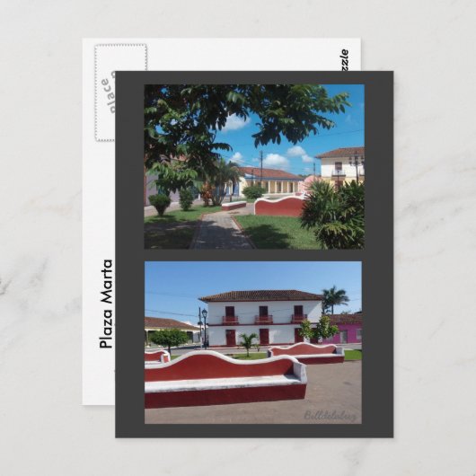 Plaza Marta Postkarte (Vorne/Hinten)
