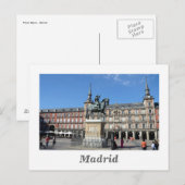 Plaza Mayor, Madrid Postcard Postkarte (Vorne/Hinten)