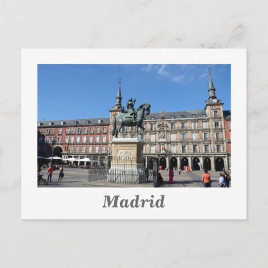 Plaza Mayor, Madrid Postcard Postkarte (Vorderseite)