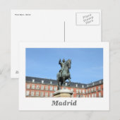 Plaza Mayor, Madrid Postcard Postkarte (Vorne/Hinten)