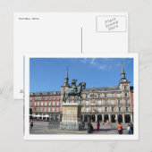 Plaza Mayor, Madrid Postcard Postkarte (Vorne/Hinten)