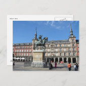 Plaza Mayor, Madrid Postcard Postkarte (Vorne/Hinten)