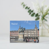 Plaza Mayor, Madrid Postcard Postkarte (Stehend Vorderseite)