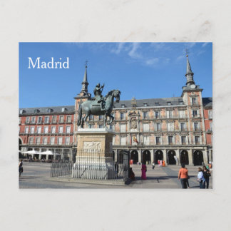 Plaza Mayor, Madrid Postcard Postkarte