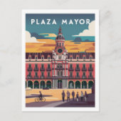 Plaza Mayor, Madrid Postkarte (Vorderseite)
