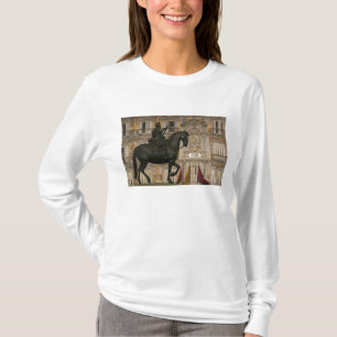 Plaza Mayor mit Statue von Filipe III, Madrid, T-Shirt