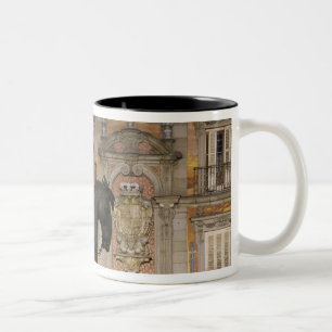 Plaza Mayor mit Statue von Filipe III, Madrid, Zweifarbige Tasse