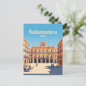 Plaza Mayor Spanien Postkarte (Stehend Vorderseite)