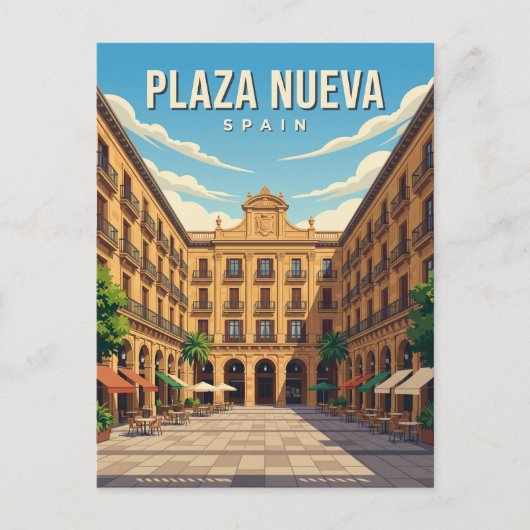Plaza Nueva Spanien Postkarte (Vorderseite)