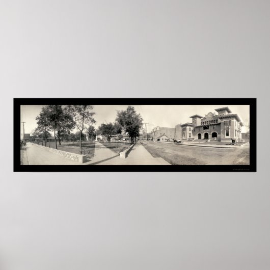 Plaza Pensacola FL Foto 1909 Poster (Vorne)