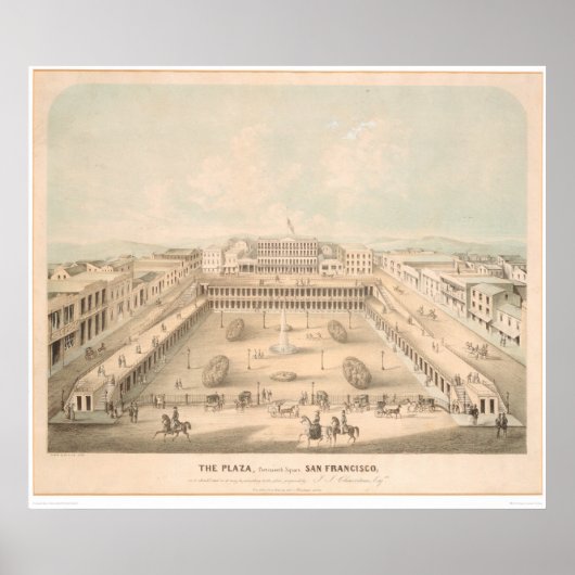 Plaza, Portsmouth Square, S.F. (1335A) Poster (Vorne)