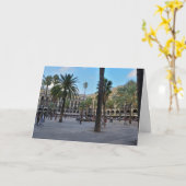 Plaza Real Card Karte (Gelbe Blume)