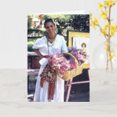 Plaza San Jacinto Blume Lady - Karte (Gelbe Blume)