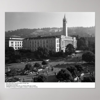 Plaza, Sathertor von Dwinelle Roof, 1966 Poster