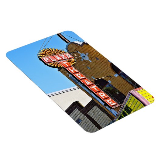 Plaza Theater Vintages Zeichen Magnet (Rechte Seite)
