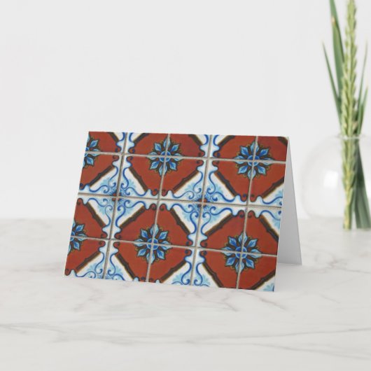 Plaza Tile Detail Geburtstag Karte (Vorderseite)