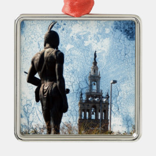 Plaza View Ornament Aus Metall