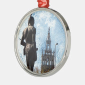 Plaza View Silbernes Ornament (Links)