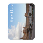 Plaza von Spanien in Sevilla. Magnet (Vertikal)