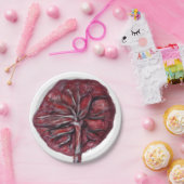 Plazentaplatte, Babyparty, Weise segnend Pappteller (Party)