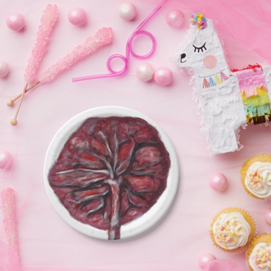 Plazentaplatte, Babyparty, Weise segnend Pappteller (Party)