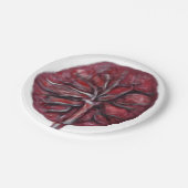 Plazentaplatte, Babyparty, Weise segnend Pappteller (Schrägansicht)