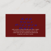 PLBBizCard-fertigen Sie besonders an, wie Visitenkarte (Rückseite)