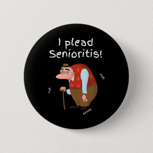 Plead Senioristis. Alte Seniorin Frauen altern Alz Button